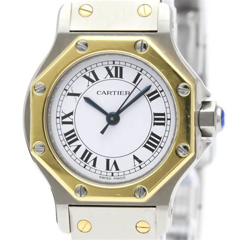 octagon cartier watch|cartier santos two tone medium.